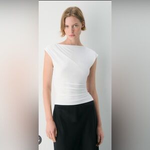 Aritzia Wilfred Roxanne Top White